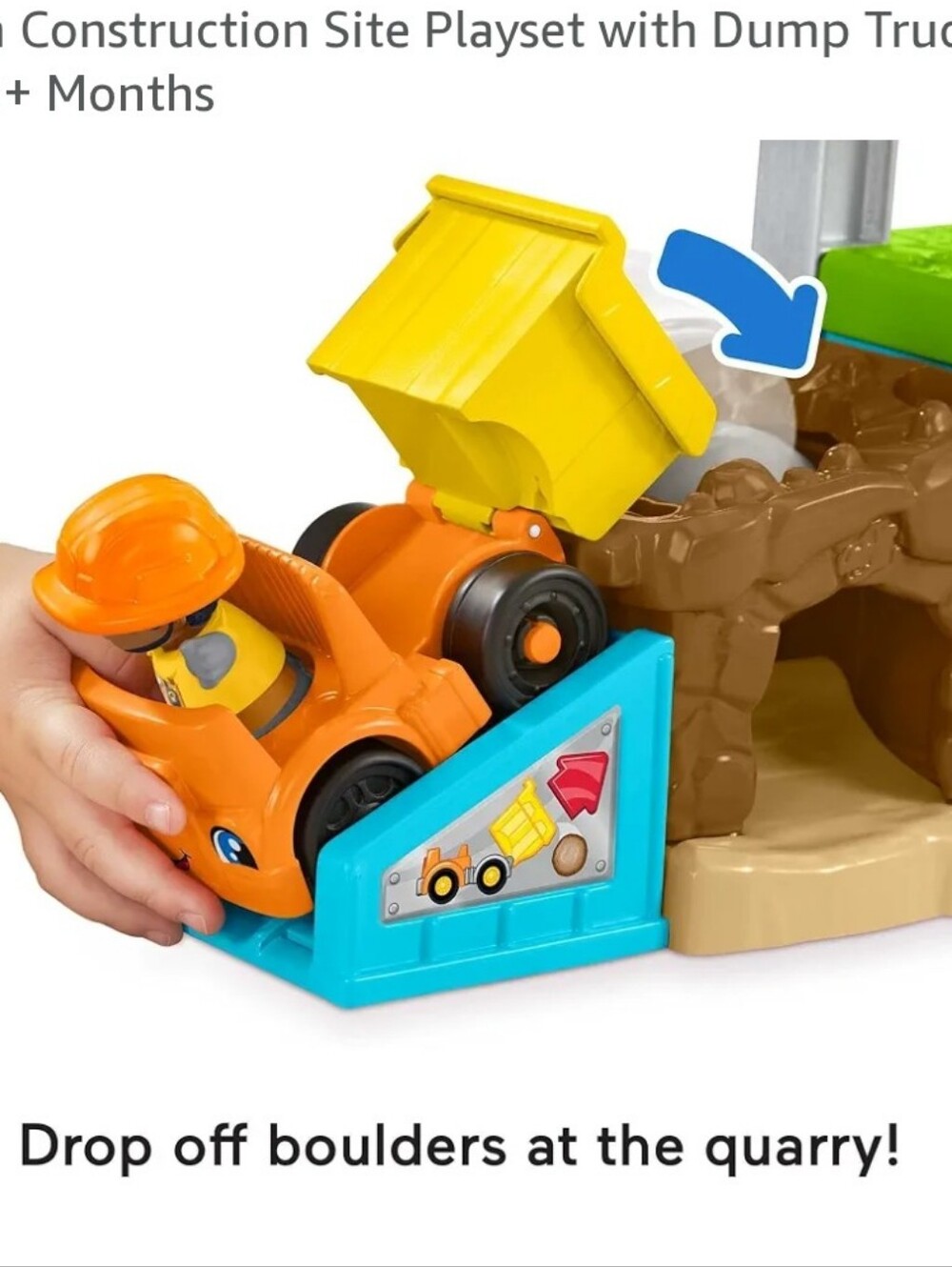 Fisher-Price Little People Load Up ‘n Learn Construction Site And Pick Up Truck - Picture 11 of 13